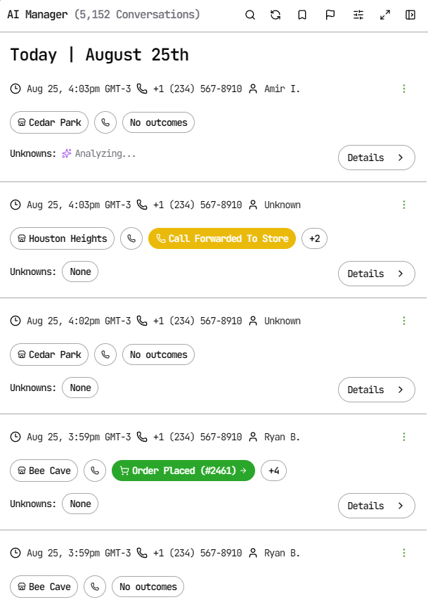 AI Manager Home